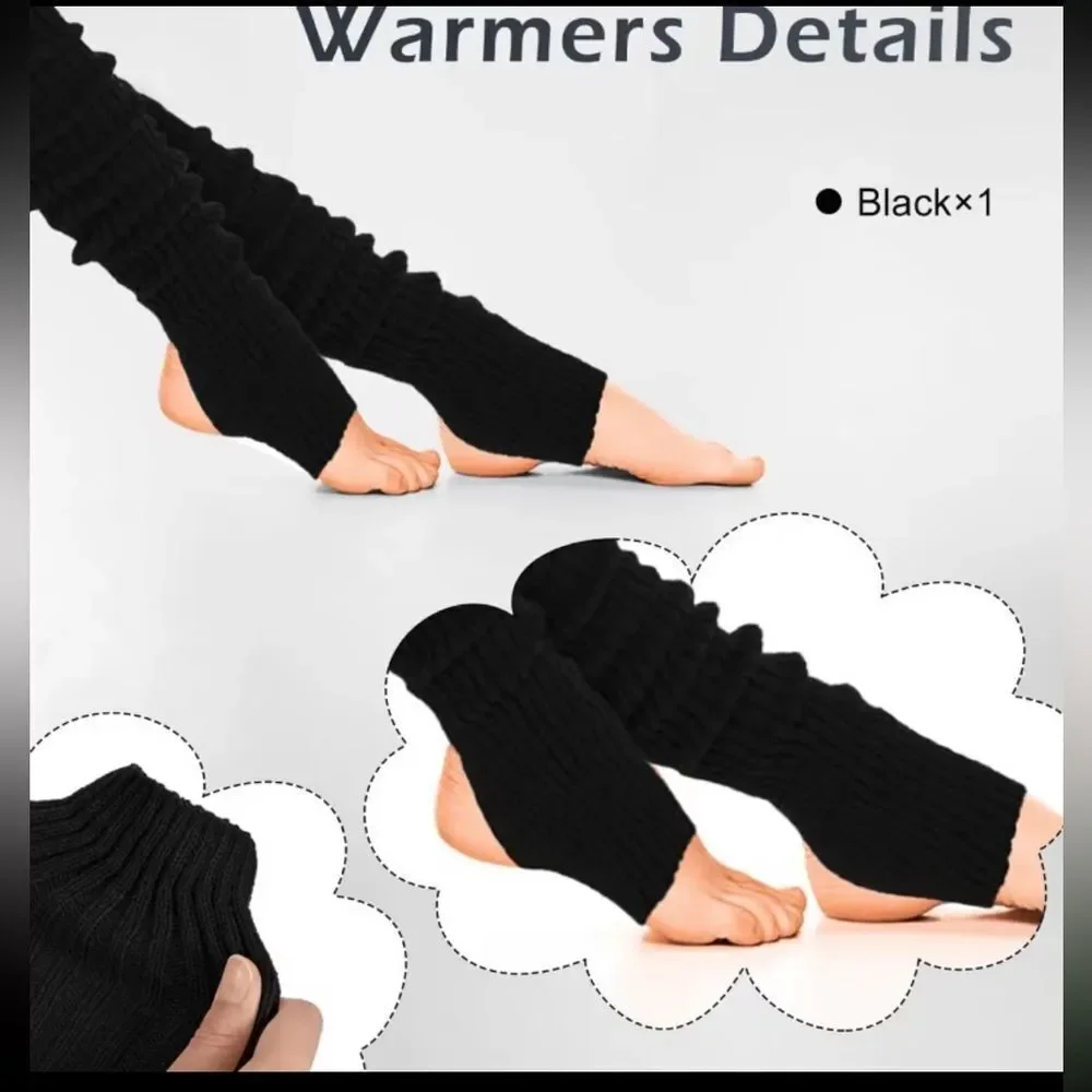 Stylish Red and Black, Leg Warmers